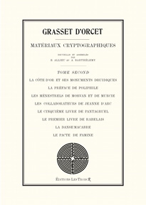 Plat de couverture des Matériaux Cryptographiques, Tome Second de Grasset d'Orcet