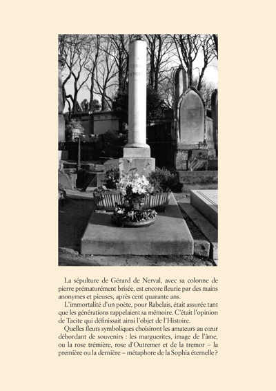 Dos de couverture de l'ouvrage Gérard de Nerval et l'humour Divin, de Roger Mazelier