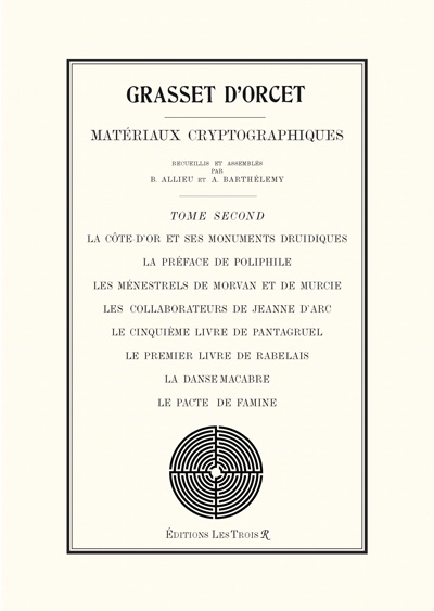 Couverture du tome second des Matériaux Cryptographiques, troisième édition