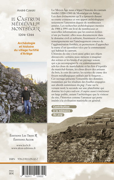 Quatrième de couverture — Le Castrum médiéval de Montségur, André Czeski